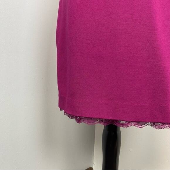 Trina Turk Pink Fuchsia Fong Cap Sleeve Sheath Mini Dress Sz 4 - Picture 5 of 10